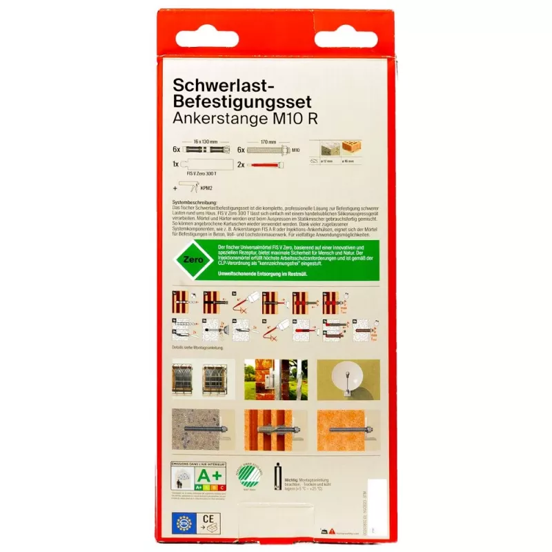 Conjunto de fixação reforçada Fischer FIS V Zero 300 T SBS M10R