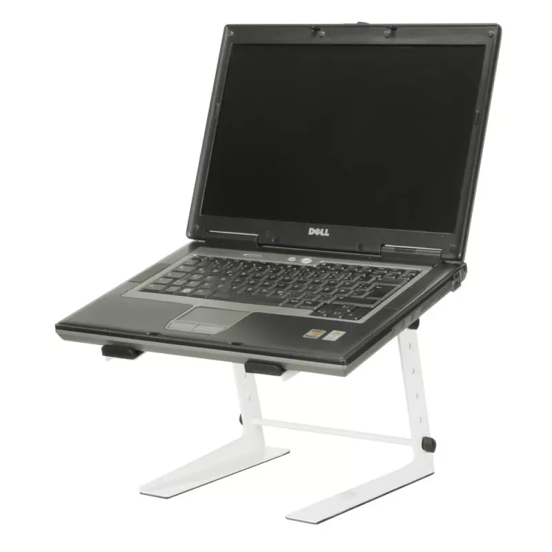Adam Hall SLT001EW Suporte para portátil - branco - aço - 225 mm - 250 mm - 340 mm