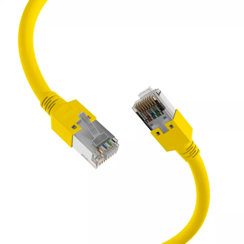 EFB Elektronik Cabo de rede RJ45 Cat.5e SF/UTP LSZH Draka UC300 TM11 amarelo 15 m