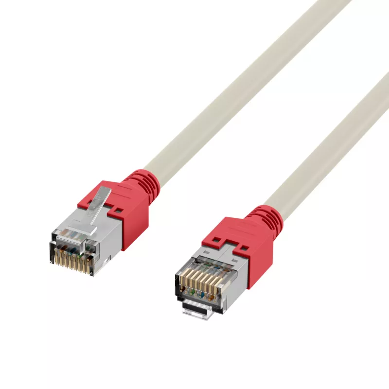 EFB Elektronik Cabo de rede RJ45 Cat.5e F/UTP LSZH Draka UC300 TM11rt crossover cinzento 0,5 m