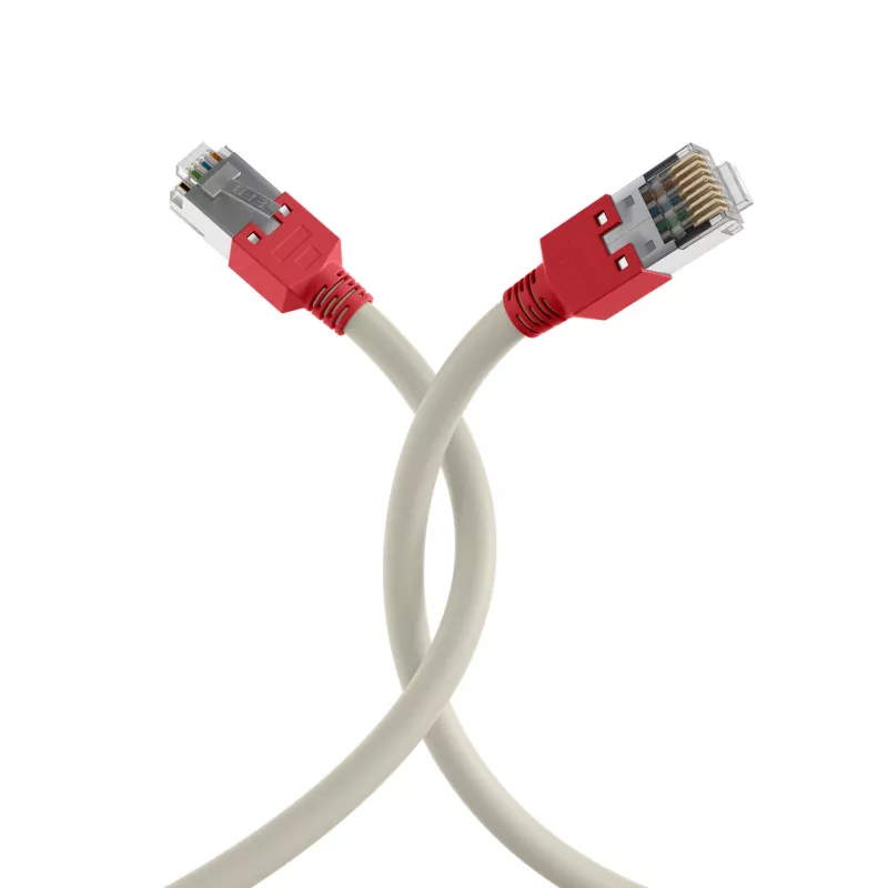 EFB Elektronik Cabo de rede RJ45 Cat.5e F/UTP LSZH Draka UC300 TM11rt crossover cinzento 0,5 m