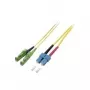 EFB Elektronik Cabo de Patch de Fibra Ótica E2000/APC para SC Monomodo OS2 9/125 µm 15 m Amarelo
