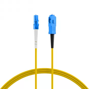 EFB-Elektronik Cabo de Patch de Fibra Ótica Simplex LC-SC G657.A2 0,5 m 2,0 mm Amarelo 9/125 µm
