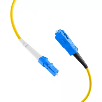 EFB-Elektronik Cabo de Patch de Fibra Ótica Simplex LC-SC G657.A2 0,5 m 2,0 mm Amarelo 9/125 µm