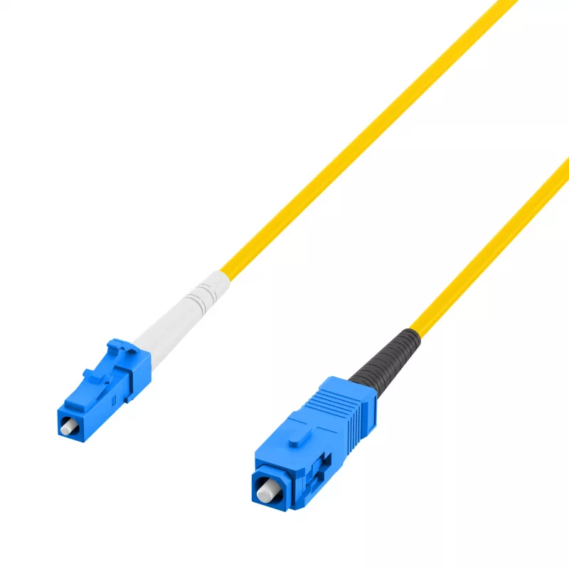 EFB-Elektronik Cabo de Patch de Fibra Ótica Simplex LC-SC G657.A2 0,5 m 2,0 mm Amarelo 9/125 µm