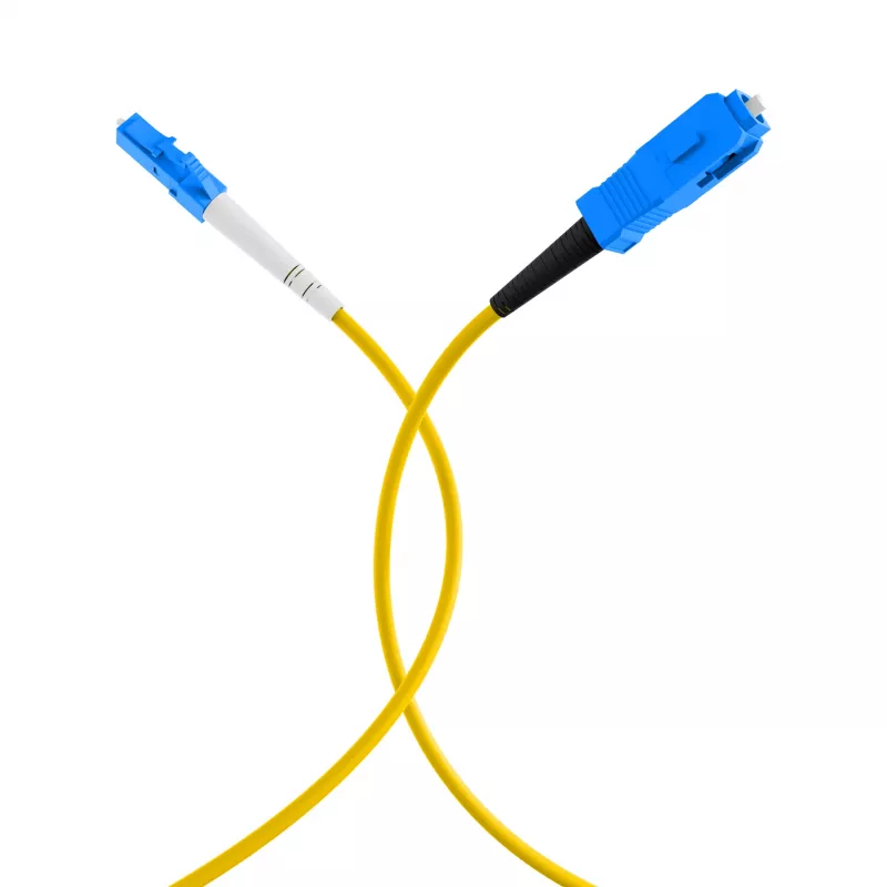 EFB-Elektronik Cabo de Patch de Fibra Ótica Simplex LC-SC G657.A2 0,5 m 2,0 mm Amarelo 9/125 µm