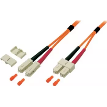 EFB Elektronik Jumper Duplex SC-SC 62,5/125 µm OM1 LSZH Laranja 3,0 mm 10 m
