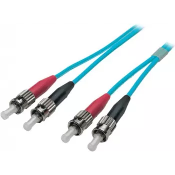 EFB-Elektronik ECOFIBER Jumper Duplex ST-ST 50/125 µm OM3 LSZH Aqua 3,0 mm 5 m