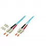 EFB Elektronik O7413.10 Jumper Duplex SC-SC 50/125 µm, 10 m, OM3, Turquesa