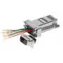 EFB adaptador modular D-Sub9 macho / RJ45 fêmea, caixa metálica