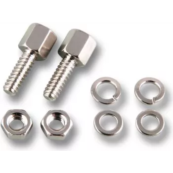 EFB Elektronik Conjunto de Pernos Roscados ESV UNC 4-40 com Porca Niquelada, Prateado