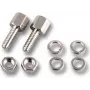EFB Elektronik Conjunto de Pernos Roscados ESV UNC 4-40 com Porca Niquelada, Prateado
