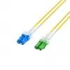 EFB Elektronik cabo de patch de fibra ótica LC/APC monomodo OS2 20 m amarelo