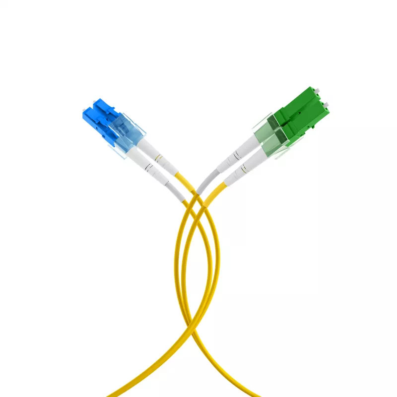 EFB Elektronik cabo de patch de fibra ótica LC/APC monomodo OS2 20 m amarelo