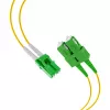 EFB Elektronik cabo de patch duplex LC/APC-SC/APC OS2 G652D 1m LSZH 2mm amarelo