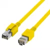 EFB Elektronik DCK1001GE.0,5 cabo de patch LED RJ45 Cat.6A S/FTP FRNC, amarelo