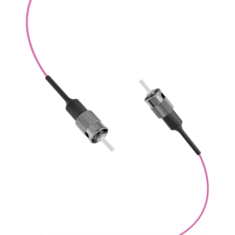 EFB Elektronik pigtail de fibra ST 50/125 µm OM4 violeta erika, 2 m