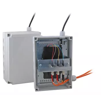 EFB Elektronik caixa de distribuição de fibra ótica - RAL 7035 - 12x SC duplex OM4
