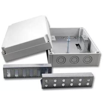 EFB Elektronik caixa de distribuição de fibra ótica - RAL 7035 - 12x SC duplex OM4