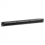 EFB-Elektronik ECOLAN Patch Panel UTP 24xRJ45 Cat.6 19 polegadas 1U RAL9005 preto