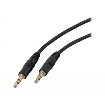EFB cabo de áudio jack estéreo de 3,5 mm macho-macho, 2 m, preto