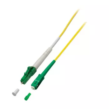 EFB Elektronik Cabo de patch de fibra ótica simplex LC/APC-SC/APC G.657.A2 20 m 2,0 mm amarelo 9/125 µm