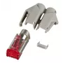 EFB Ficha RJ45-Hirose STP, TM21 cinzento, 100 unid., 3 elementos, Cat. 6