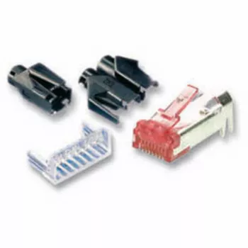 EFB Electronics Ficha RJ45-Hirose STP TM21 vermelho 100 unid. 3 elementos Cat.6