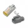 EFB Ficha RJ45-Hirose STP, TM31 cinzento claro, 100 unid., 3 elementos, Cat.6A