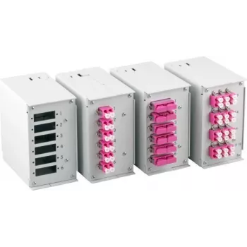 EFB Elektronik Painel frontal para 6 x SC-D, LC-Quad com furos de parafuso de 1,7 mm
