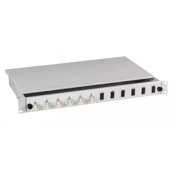 EFB Elektronik Caixa de fusão LC OM4 24 pigtails / 12 acopladores