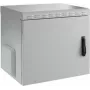 EFB Electronics Caixa de parede 19 polegadas IP55, 12U, porta em aço, profundidade 600 mm, RAL 7035 cinzento-claro