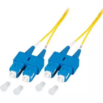 EFB Elektronik O2513.5-1.2 Cabo de patch de fibra ótica 5 m SC duplex OS2 amarelo