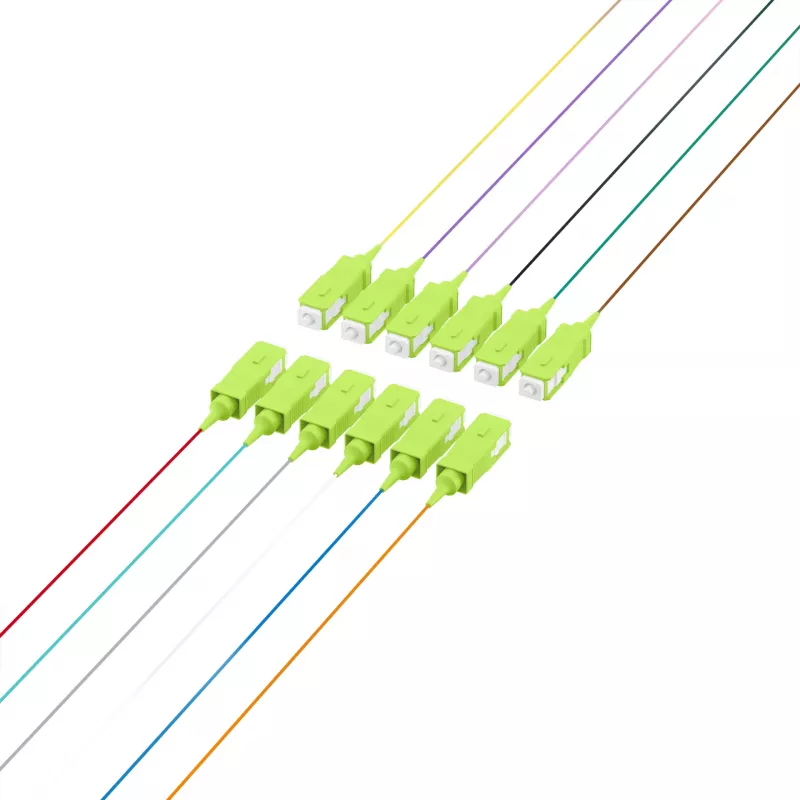 EFB Elektronik Pigtail de fibra SC 50/125 OM5, conjunto de 12 cores, 2m