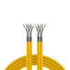 EFB Elektronik INFRALAN Cat.7A 1200 AWG23 S/FTP 2x4P CPR Cca amarelo RAL1021 500 m
