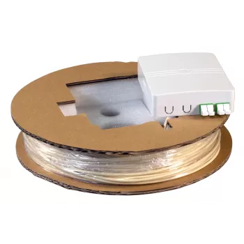 EFB Elektronik Caixa compacta FTTX pré-terminada, 2xLC/APC duplex, G.657.A2, 20m