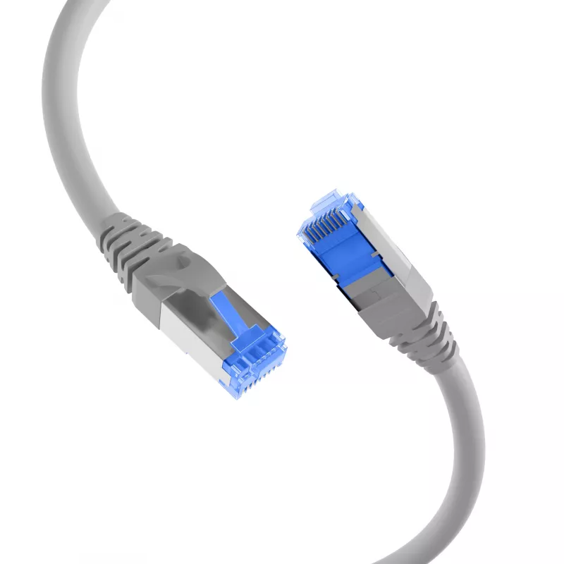 EFB IPK-6A-U-TPE-GR-0025 Cabo de patch Cat6a S/FTP 0,25 m Cinzento