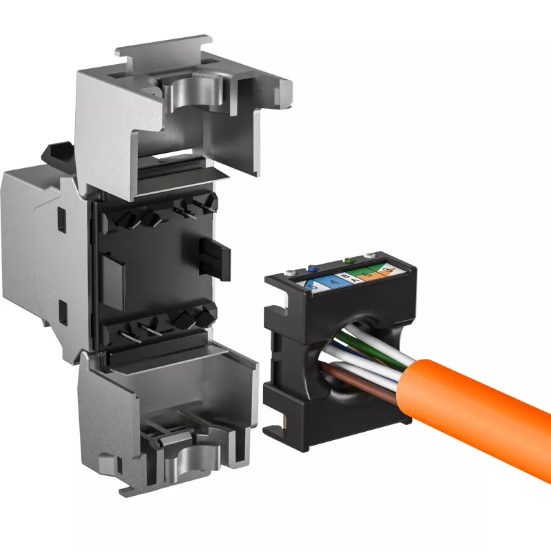 EFB Elektronik Keystone RJ45 Cat.6A ClassEA Component pack de 12 - Ethernet - Power over Ethernet