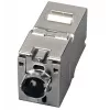 EFB Elektronik Keystone RJ45 Slimline Cat.6A Prateado STP PVP Component pack de 12 - Power over Ethernet - RJ-45