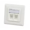 EFB Elektronik Conjunto de moldura 1 porta RAL 9010 para todos os módulos Keystone INFRALAN - 1 porta