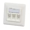 EFB Elektronik Conjunto de moldura 1 porta RAL 9010 para todos os módulos Keystone INFRALAN - 1 porta