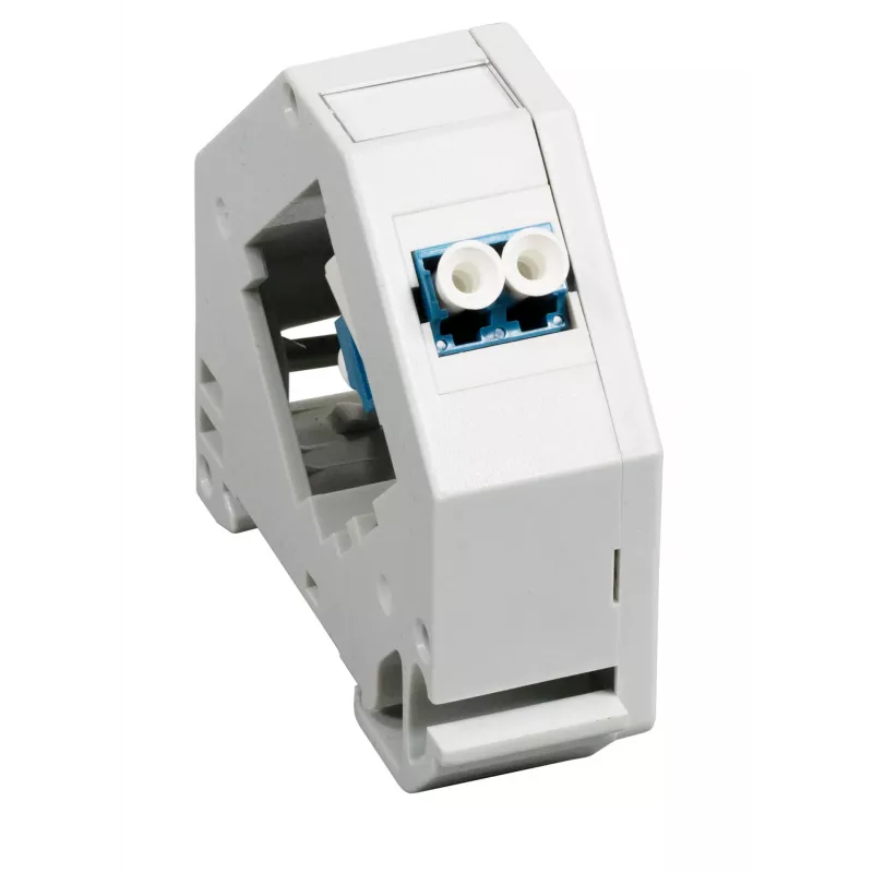 EFB Adaptador para calha DIN para LC/APC Singlemode, 2 portas