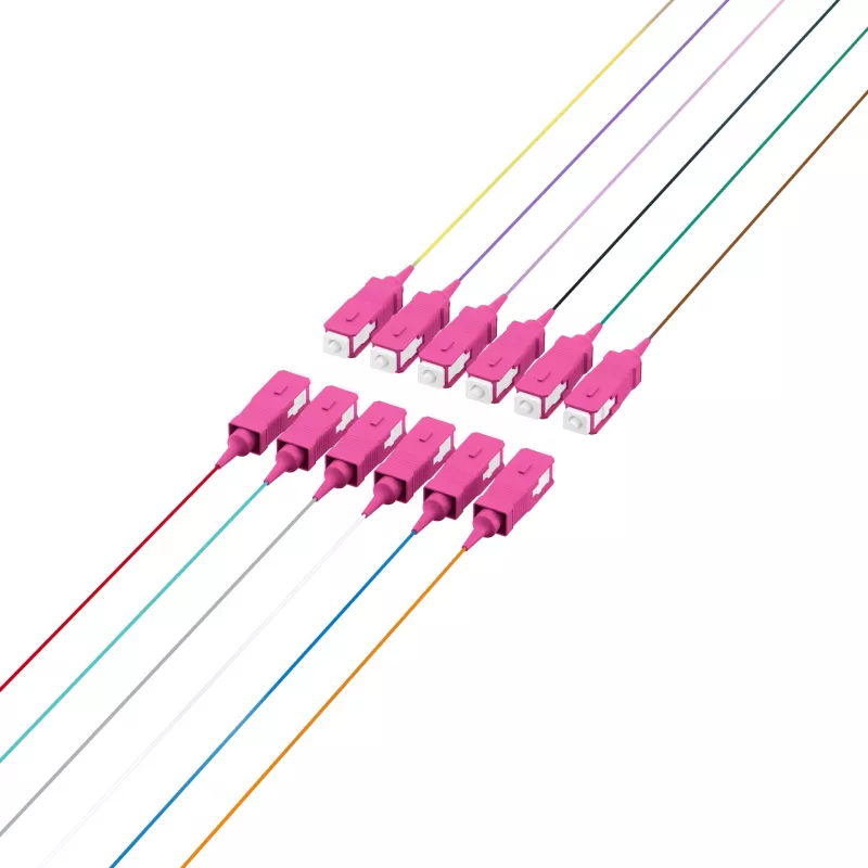 EFB Electronics Conjunto de pigtails de fibra SC 50/125 OM4 12 cores 2m - Conjunto de cabo/adaptador - Singlemode ou Multimode