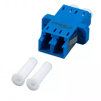 EFB Electronics Acoplador LC-Duplex OM4 Plástico, caixa violeta, monobloco, SC-Simplex