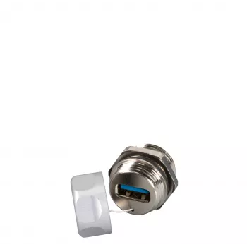 EFB Elektronik Acoplador de passagem USB 3.0 IP67, tipo A fêmea / tipo A fêmea, Service-Port