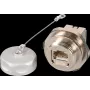 EFB Elektronik Tomada de embutir IP67 M25 RJ45 Cat.6A E-20070 para cabos Cat.5/6/7