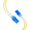 EFB Elektronik IPL-DF-LCULCU-2-0050 Cabo de fibra ótica OS2 duplex LC/UPC para LC/UPC, 0,5 m, amarelo, LSZH