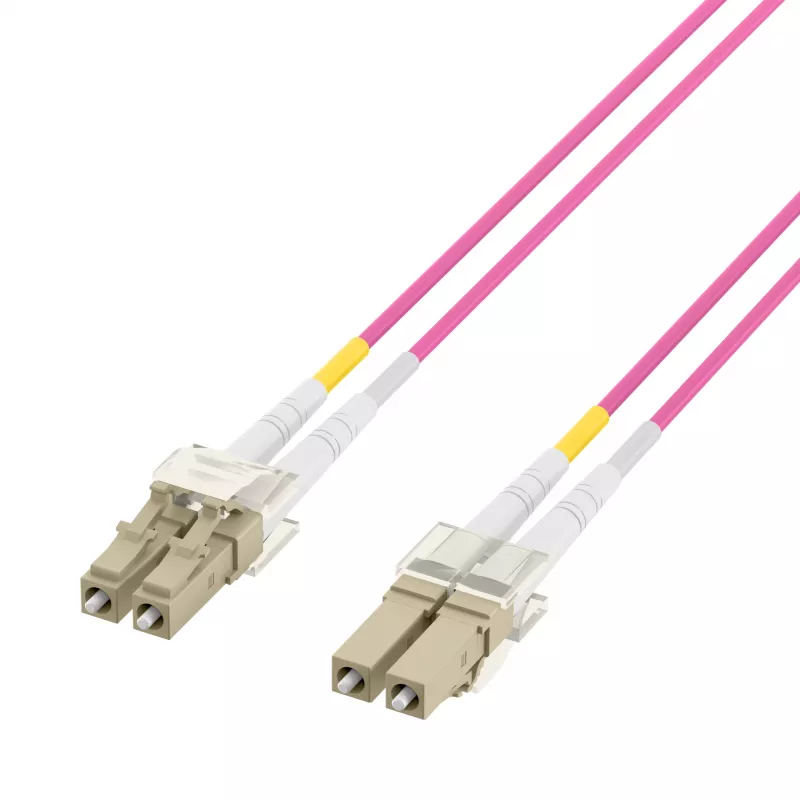 EFB Elektronik IPL-DF-LCULCU-4-0050 Cabo de fibra ótica, 0,5 m, OM4, LC duplex, água