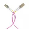 EFB Elektronik IPL-DF-LCULCU-4-0050 Cabo de fibra ótica, 0,5 m, OM4, LC duplex, água