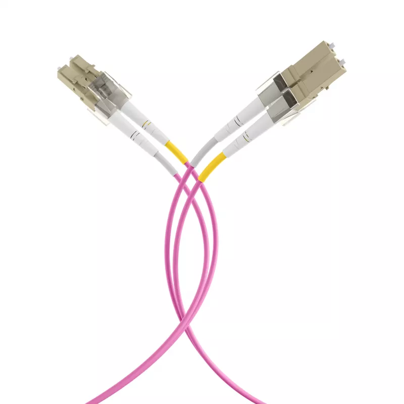 EFB Elektronik IPL-DF-LCULCU-4-0050 Cabo de fibra ótica, 0,5 m, OM4, LC duplex, água
